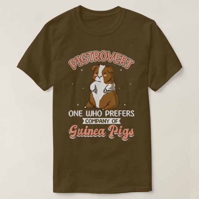 Pigtrovert Furry Potato Guinea Pig T-Shirt (Design vorne)