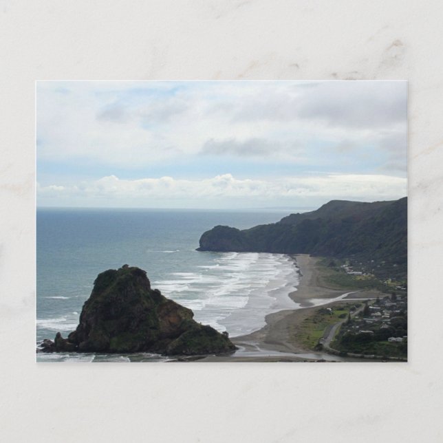 Piha Beach 4 Postkarte (Vorderseite)