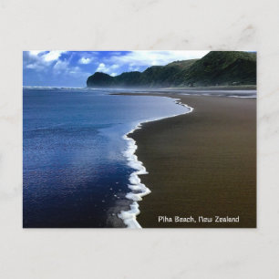 Piha Beach, Neuseeland Postkarte