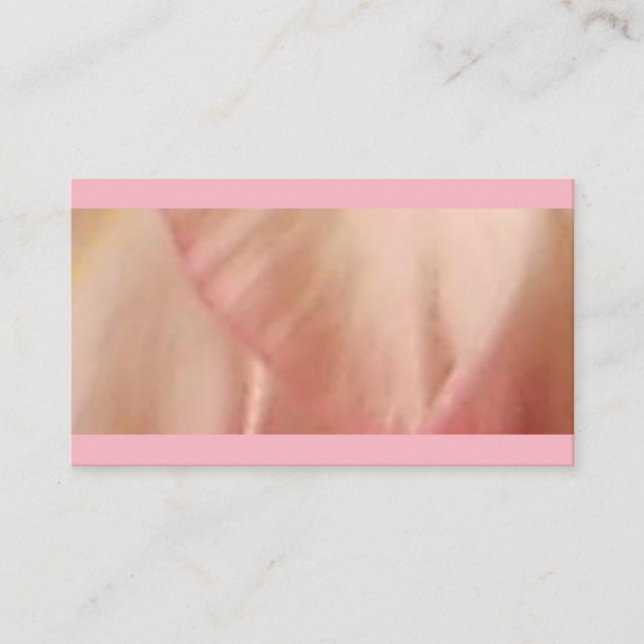 Piink Blume Petal Business Card Visitenkarte (Vorderseite)