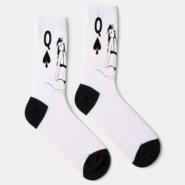 Pik-Dame-Bikini-Mädchen-Thunder_Cove Socken (Rechts)