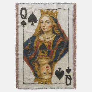 Pik-Dame Ölmalerei Decke