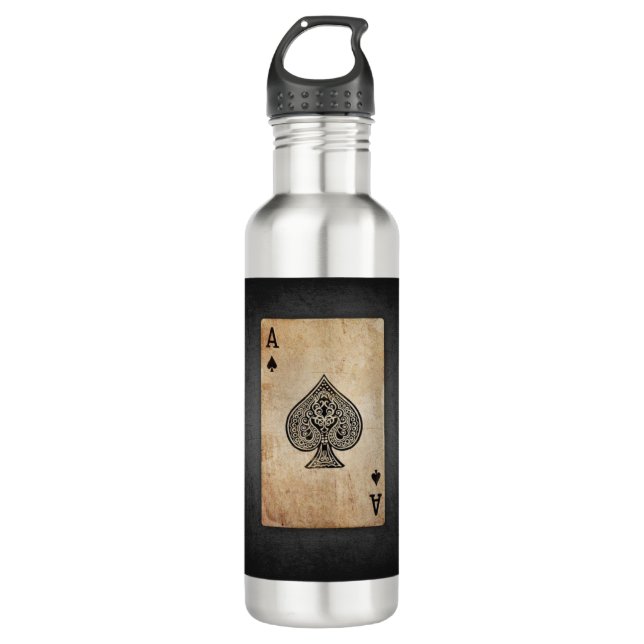 Pik-Kissen Edelstahlflasche (Vorderseite)