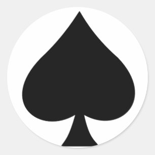 pik runder aufkleber