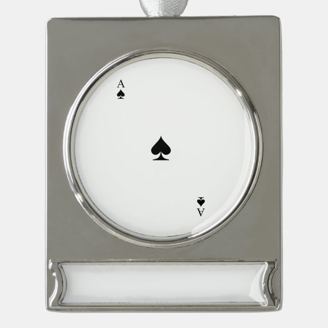 Pikass Banner-Ornament Silber (Vorderseite)