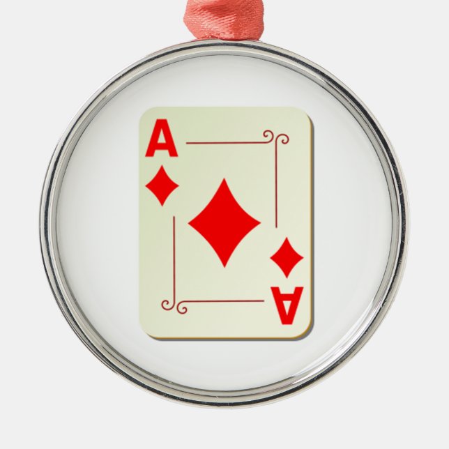Pikass Spielkarte Ornament Aus Metall (Vorne)