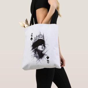 Pikdame (Stil 3) Fine Art Zeichnung Tasche