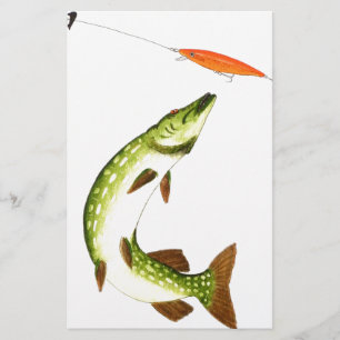 Pike Angeln Briefpapier
