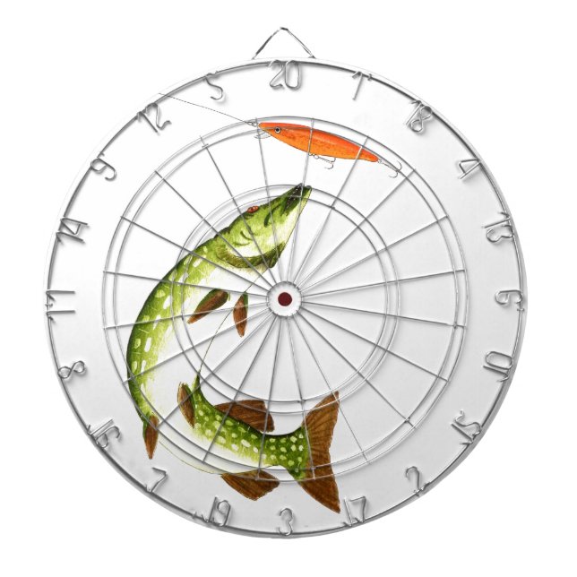 Pike Angeln Dartscheibe (vorne)