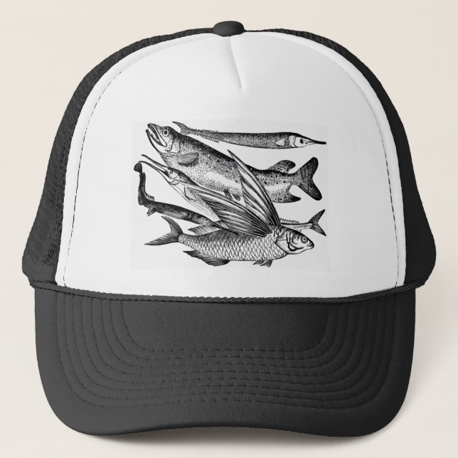 Pike-Familie - Fisch Truckerkappe (Vorderseite)