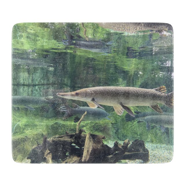 Pike-Fische Schneidebrett (Vorderseite)