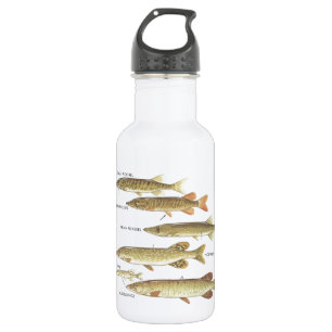 PIKE-FISCHEREI-FAMILIEN-FREIHEIT EDELSTAHLFLASCHE