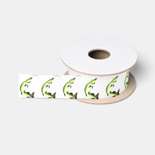 Pike fishing and fly fishing satinband