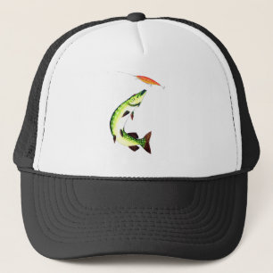 Pike fishing and fly fishing truckerkappe
