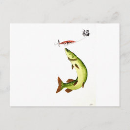 Pike Fishing Postkarte