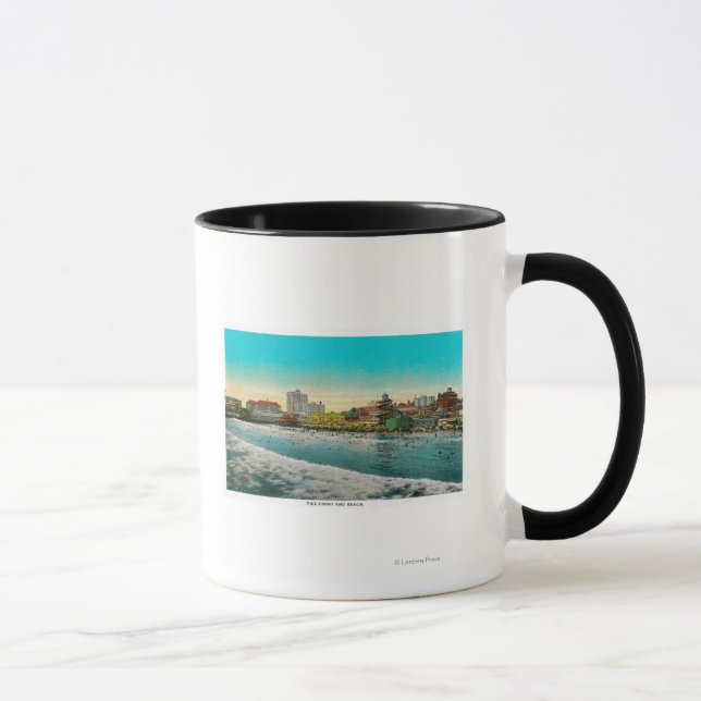 Pike Front and Long Beach, Kalifornien Tasse (Rechts)