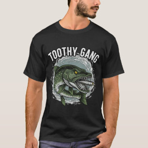 Pike Gang Fischen T-Shirt