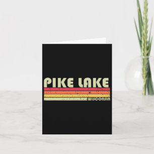 Pike Lake Wisconsin Funny Fishing Camping Summer G Karte