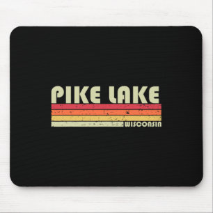 Pike Lake Wisconsin Lustiger Angel Camping Sommer  Mousepad