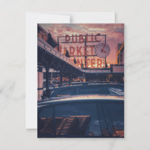 Pike Market Centre Seattle Washington Postkarte