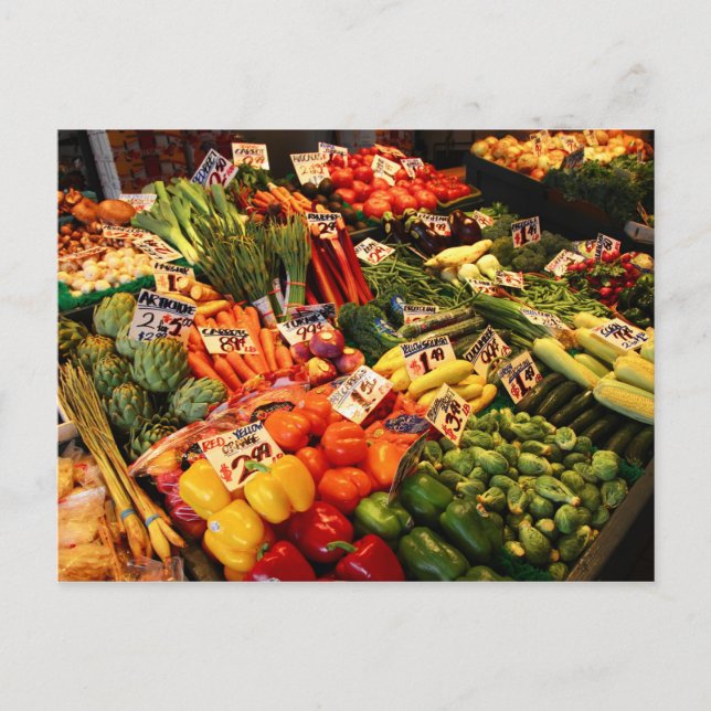 Pike Market, Seattle Postkarte (Vorderseite)