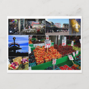 Pike Place Market, carte postale Seattle