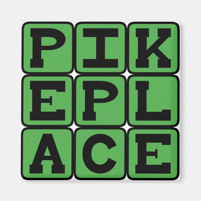 Pike Place, Seattle Marketplace Magnet (Vorne)