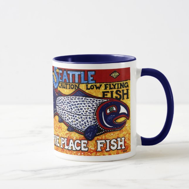 Pike-Platz-Fische Tasse (Rechts)