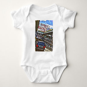Pike-Platz-Markt Baby Strampler