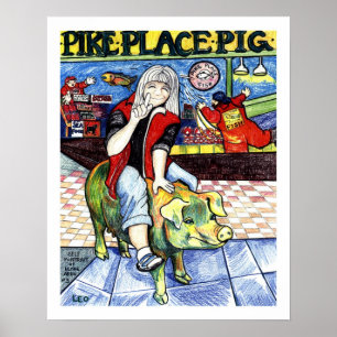 Pike-Platz-Schwein Poster