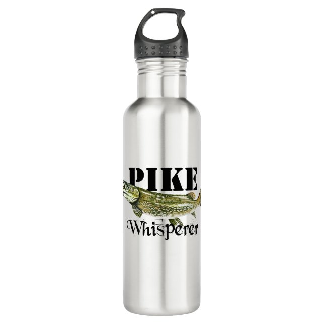 Pike Whisperer Light Edelstahlflasche (Vorderseite)