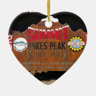 Pikes Höchstgipfel, Colorado Keramik Ornament