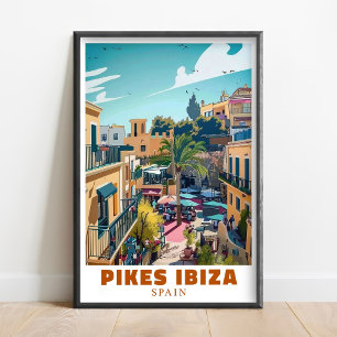 Pikes Ibiza Nachtclub Wandkunst - Ibiza Wandkunst Poster