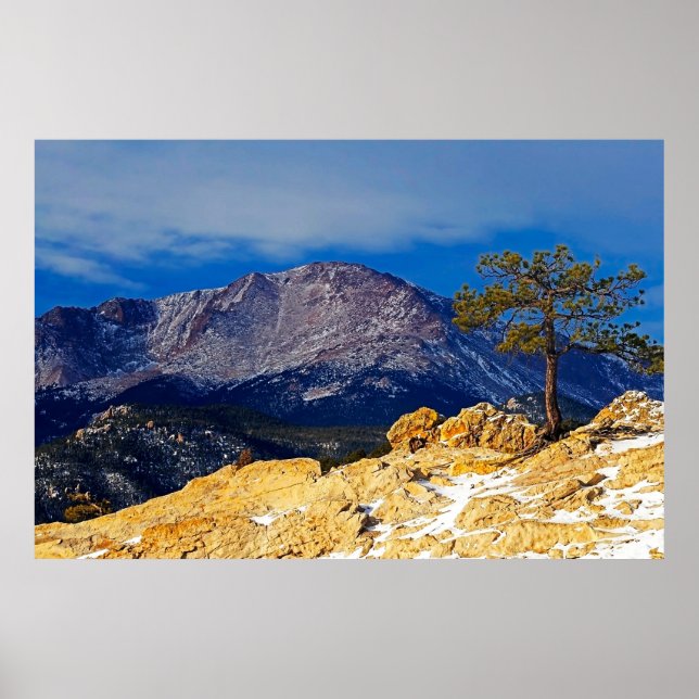 Pikes Peak and Lone Tree Poster (Vorne)