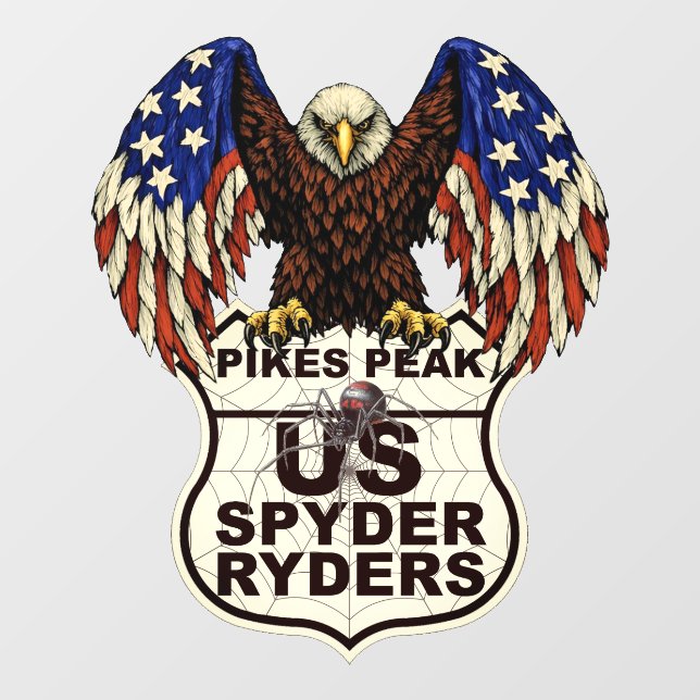 Pikes Peak Chapter - Aufkleber Adler-Logo (Blatt)
