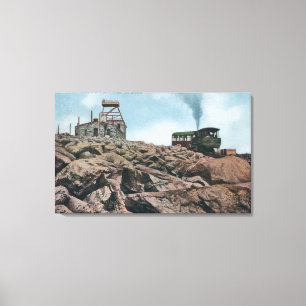 Pikes Peak, Colorado - Auf dem Gipfel Leinwanddruck
