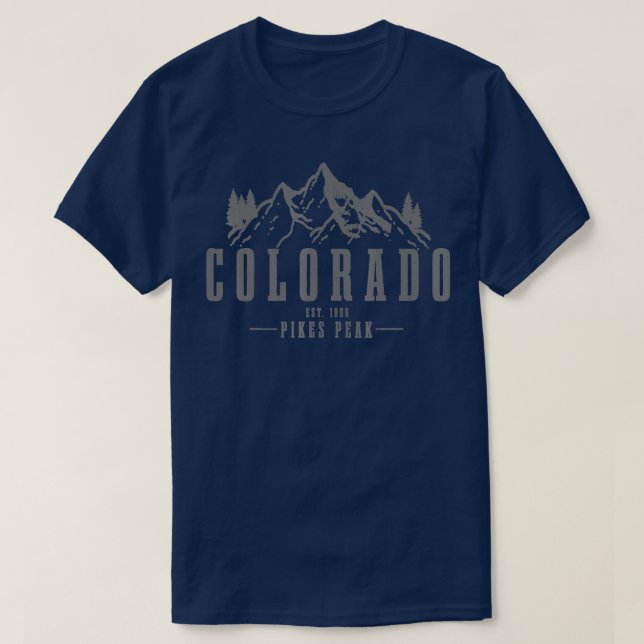 Pikes Peak Colorado Est T-Shirt (Design vorne)