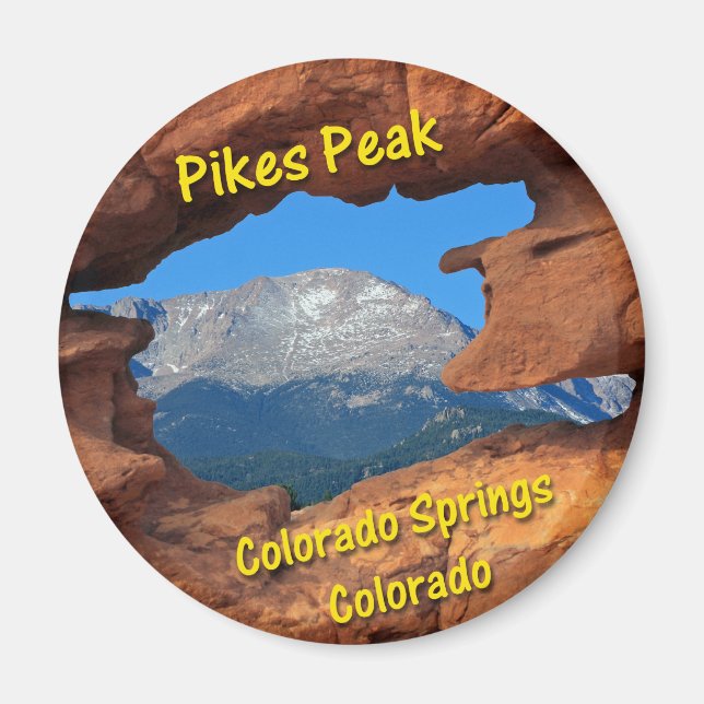Pikes Peak, Colorado Springs, Colorado Magnet (Vorne)