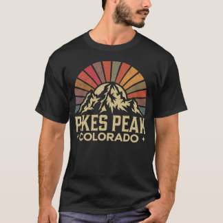 Pikes Peak Colorado Vintage Rocky Mountains Reise T-Shirt