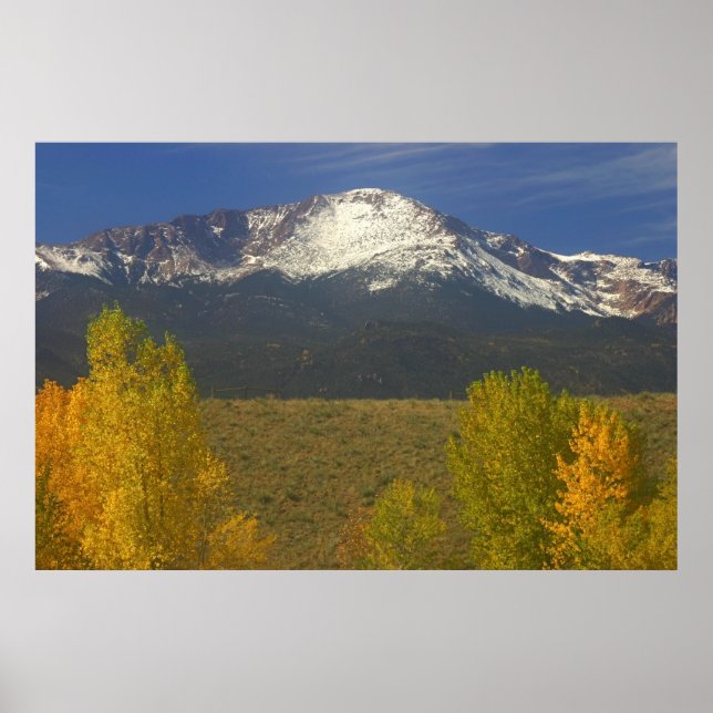 Pikes Peak im Herbst Poster (Vorne)