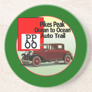 Pikes Peak Ocean to Ocean Auto Trail Sandstein Untersetzer