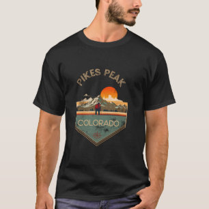 Pikes Peak Retro Vintages Wanderparadies Pikes Pea T-Shirt