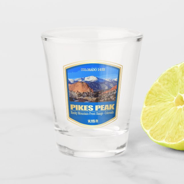Pikes Peak Schnapsglas (Vorderseite)