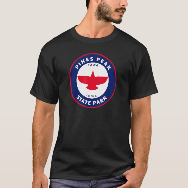 Pikes Peak State Park Iowa Ia Eagle Vacation Souve T-Shirt (Vorderseite)