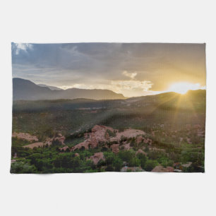 Pikes Peak Sunset Haze Küchentuch