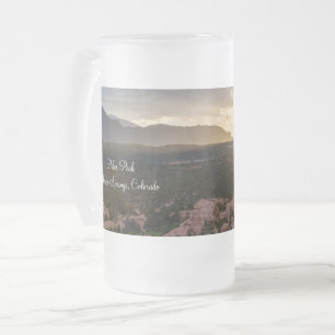 Pikes Peak Sunset Haze Mattierte Bier Tasse