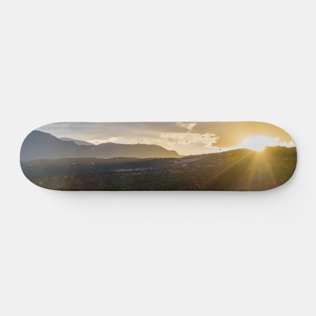 Pikes Peak Sunset Haze Skateboard (Horizontal)
