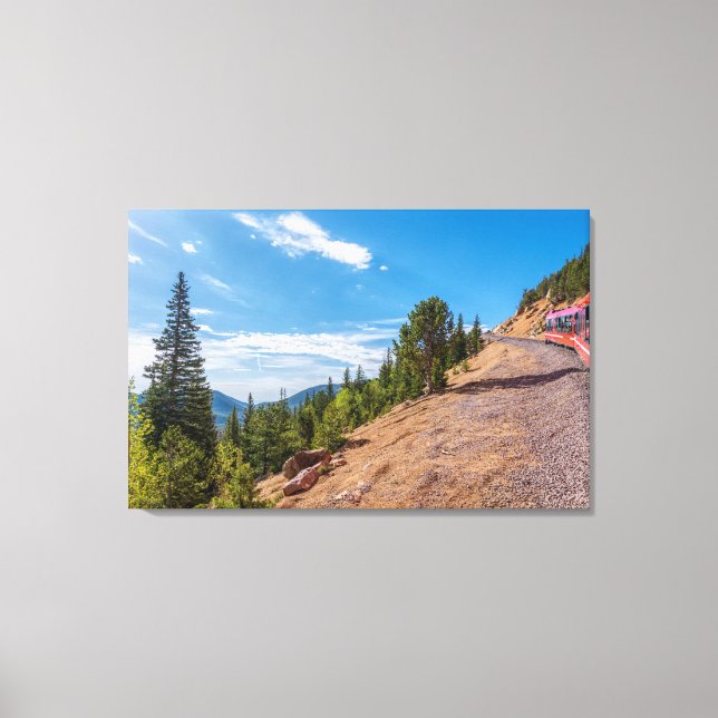 Pikes Peak Train Ride Canvas Print Leinwanddruck (Vorderseite)
