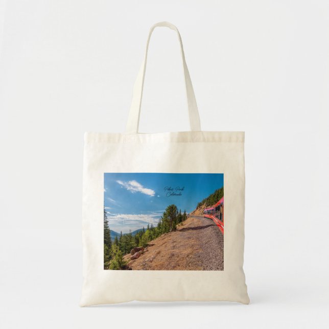 Pikes Peak Train Ride Tote Bag Tragetasche (Vorne)