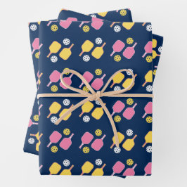 Pikleball-Wrapping-Papier Geschenkpapier Set